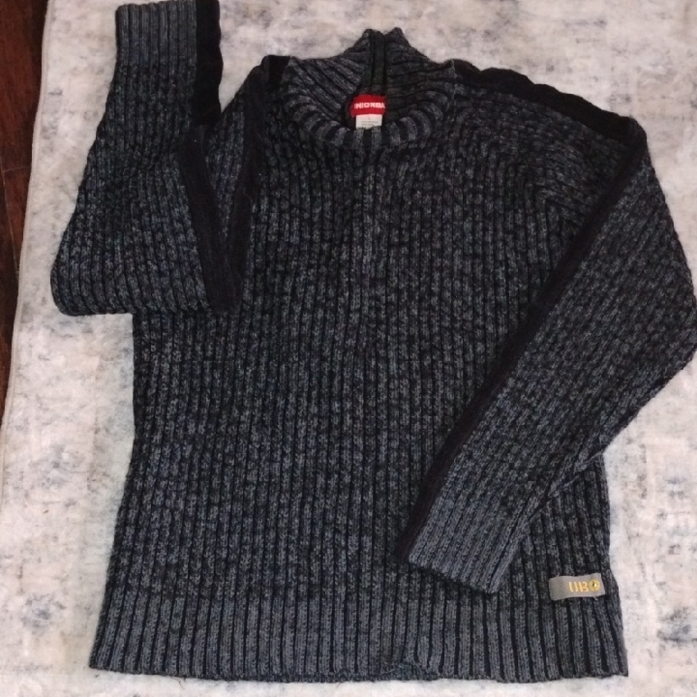 UNIONBAY Men's Charcoal Zip Up Sweater